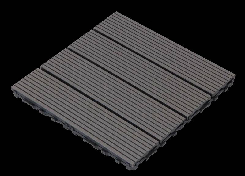 Easy Care Composite Deck Tiles – Dark Grey Outdoor Flooring Solution