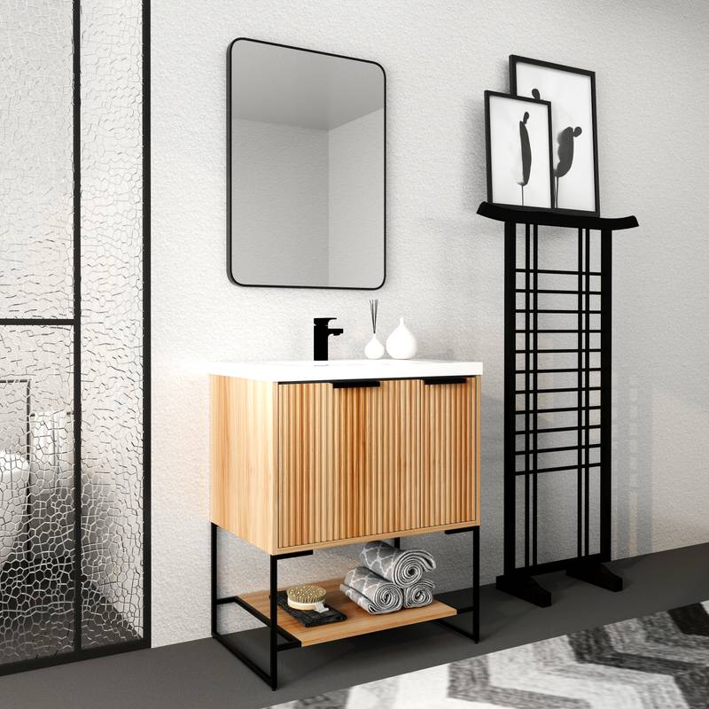 Sleek Resin Bathroom Vanity