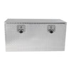 Sturdy Black Aluminum Underbody Tool Box with Locking T-Handled Latch
