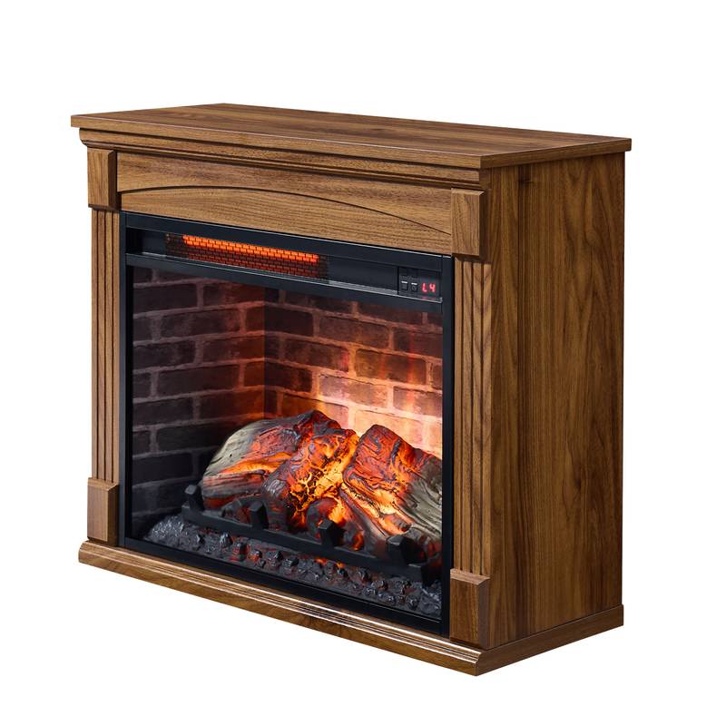 Cozy TV Stand with Electric Fireplace