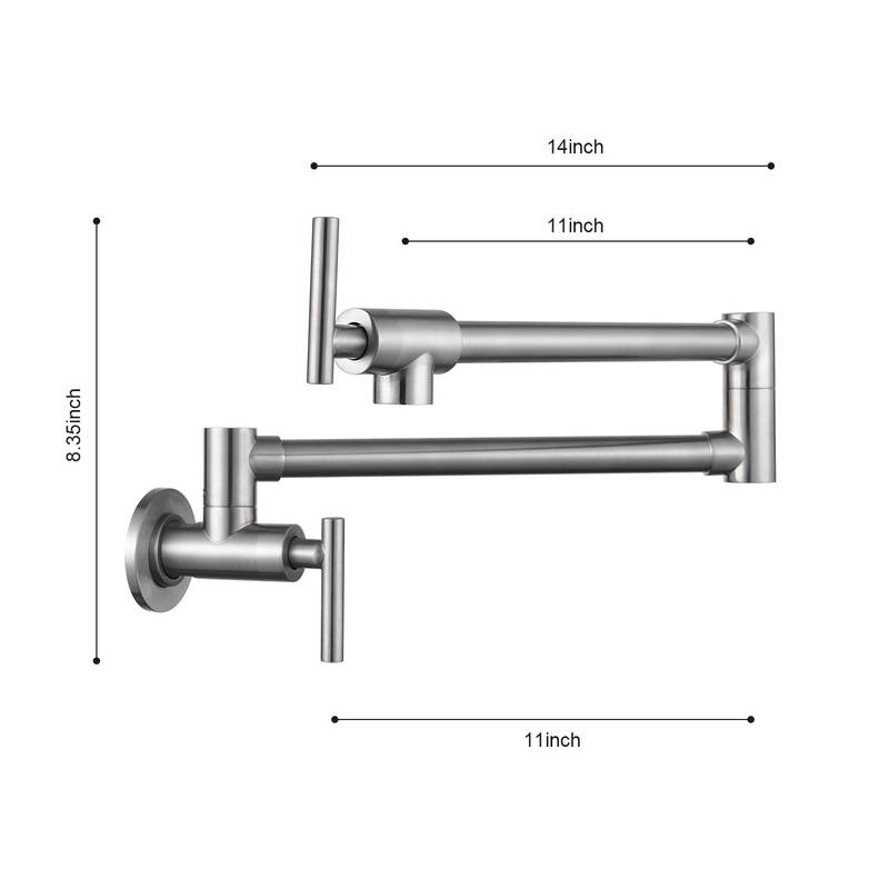 Space-Saver Kitchen Pot Filler Faucet