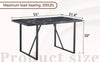 Chic Black Rectangular Dining Table for Gatherings