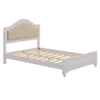 Cozy Cream Grey Queen Bedroom Set with LED Headboard & Nightstands