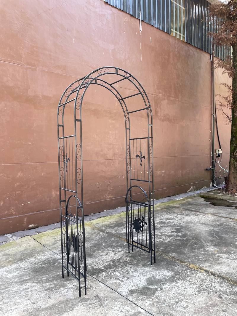 Elegant Garden Arch with Doors - Perfect for Climbing Plants and Special Events