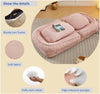 Cozy Pup Lounge: Pink Adjustable Sofa Bed