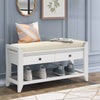 Stylish Storage Bench with Cushion