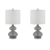Curvy Glass Table Lamps - Set of Two