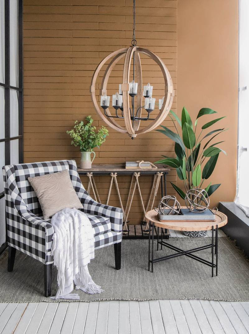 Wooden Glow Chandelier – Stylish Hanging Light for Any Space