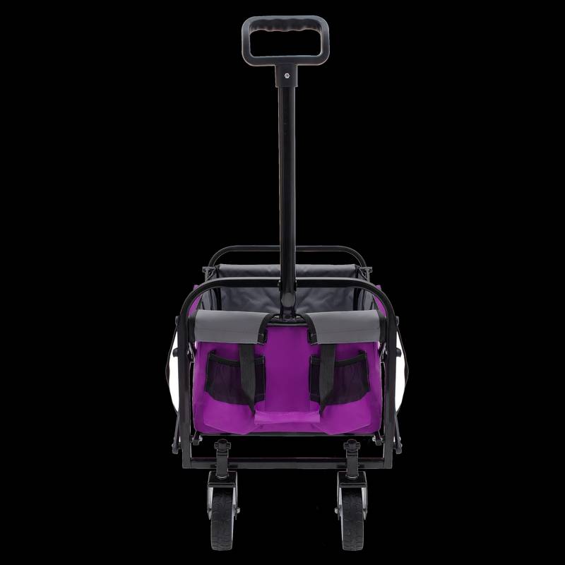 Purple Flexi Wagon: The Ultimate Collapsible Cart for All Your Adventures!