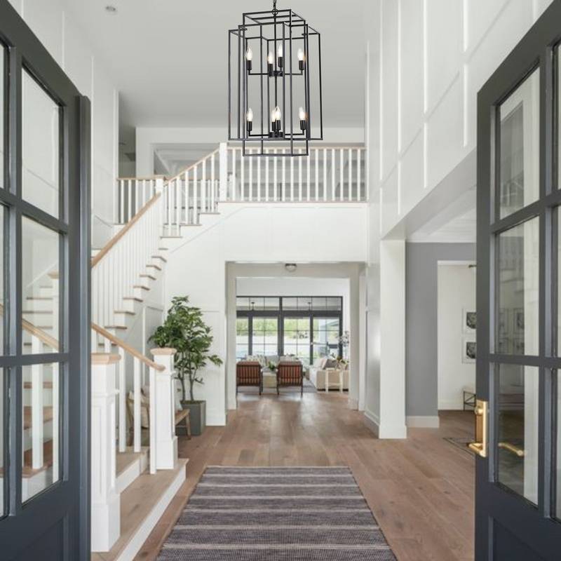Chic Black Lantern Pendant Chandelier