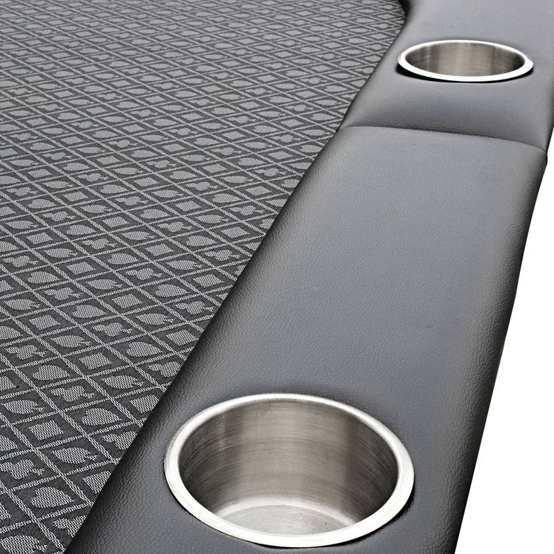 Ultimate Poker Table with Cup Holders and Chips Tray