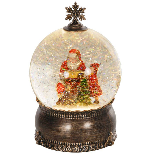 Magical Christmas Snow Globe with Music & Lights