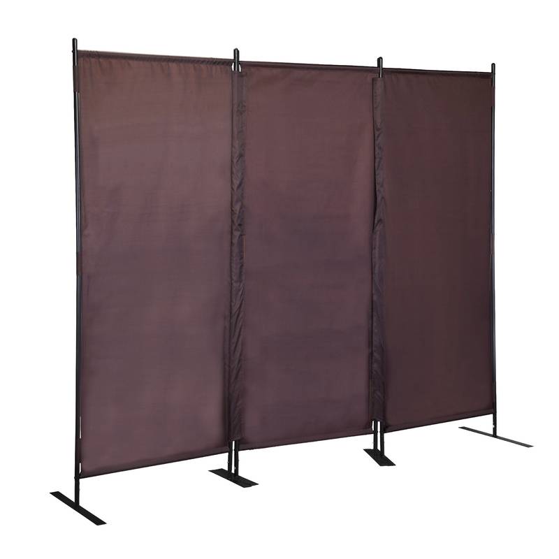 Chic Portable Room Divider - Three-Panel Privacy Screen