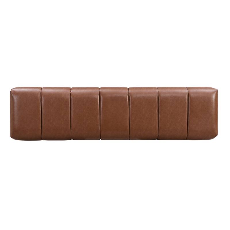 Cozy Brown Upholstered Bench - Versatile Seating for Any Room