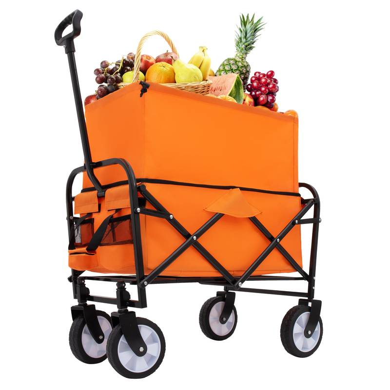 Versatile Collapsible Beach Wagon with Liner Bags