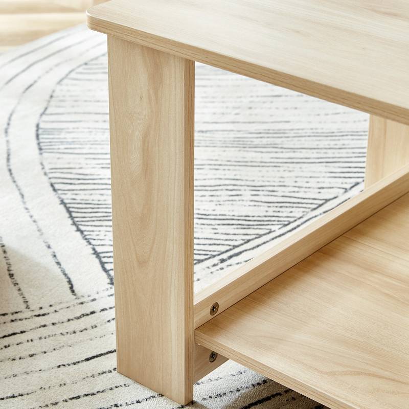 Rustic Chic Double-Layer Coffee Table