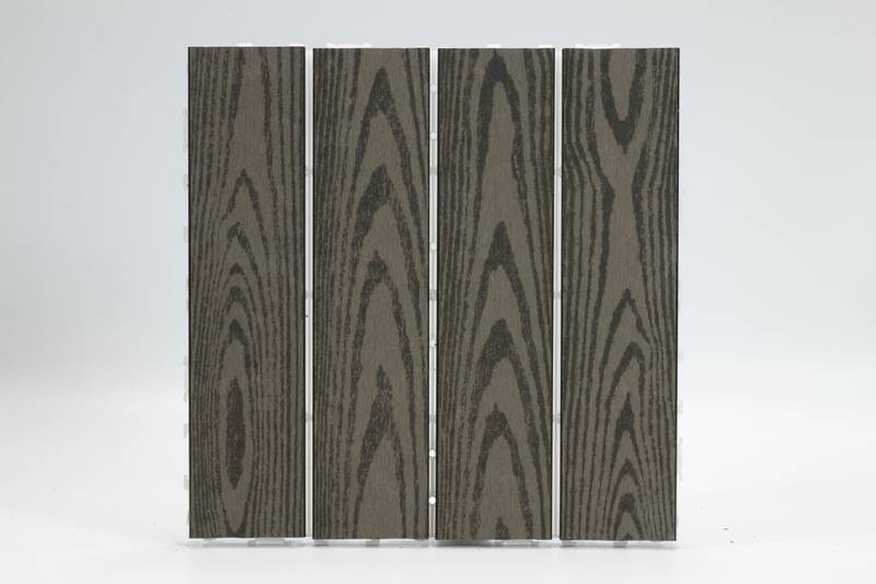 Versatile Dark Grey Deck Tile Set
