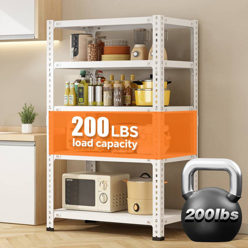 Versatile 5-Tier Storage Rack - Stylish and Strong!
