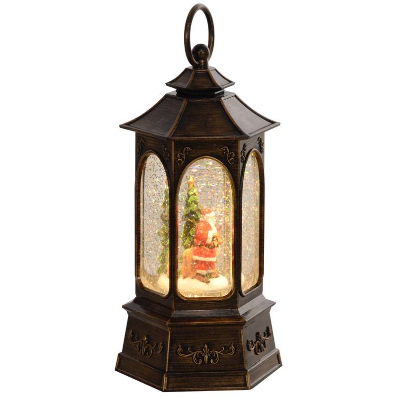 Festive Glow Snow Globe Lantern