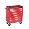 Rolling Red Tool Cart with 7 Drawers