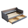 Smart Linen Daybed with Storage & LED Light