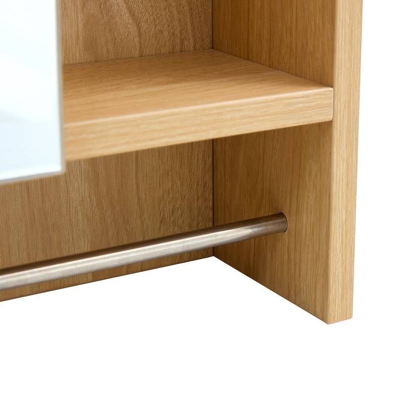 Stylish Wall-Mounted Bathroom Cabinet with Towel Rack and Shelves