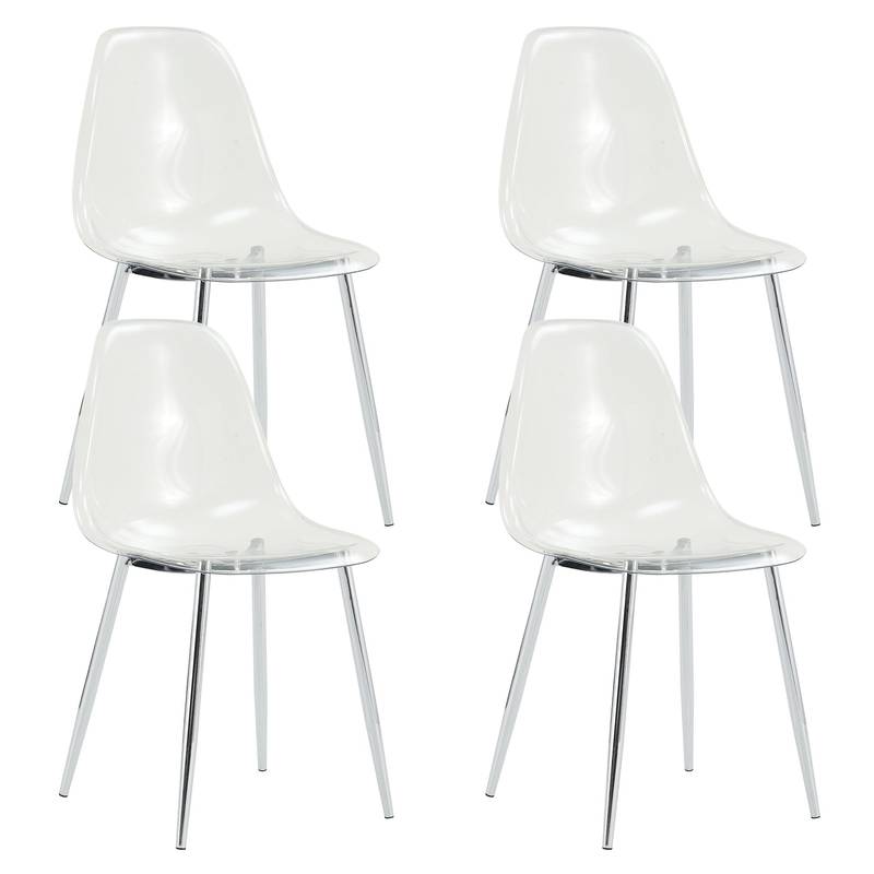 Clear Chic Dining Chairs Set