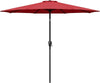 Sunny Red Patio Umbrella with Easy Tilt & Crank