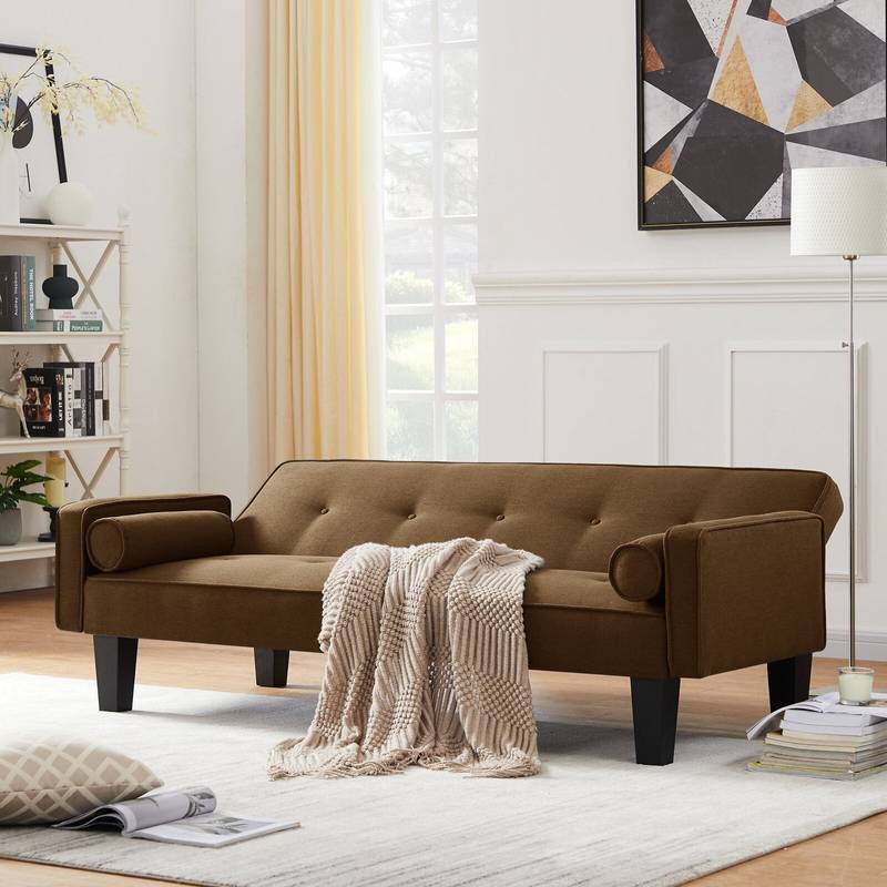 Chic Medieval Love Seat Sofa with Cozy Pillows