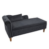 Velvet Dream Lounge Chair with Storage & Pillow