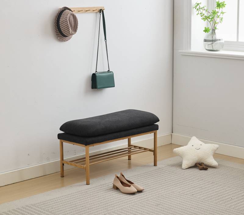 Chic Linen Storage Bench