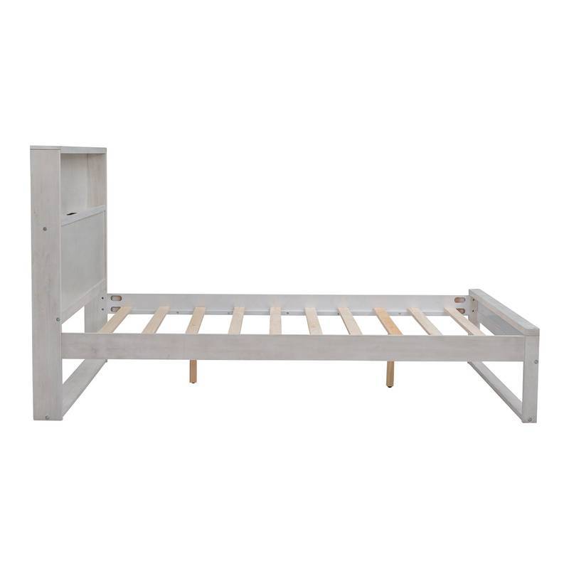 Chic Storage Platform Bed with USB & Sockets