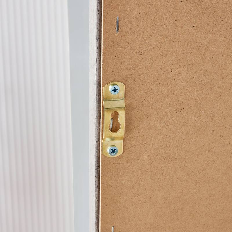 Elegant Gray Wood Full-Length Mirror