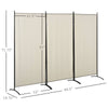 Beige 3-Panel Privacy Screen