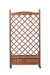 Garden Oasis Duo: Raised Planter with Climbing Trellis