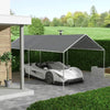 Outsunny Portable Carport Canopy Cover - UV & Water Resistant, Dark Gray