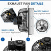 Powerful Silver Shutter Exhaust Fan Duo with Speed Control