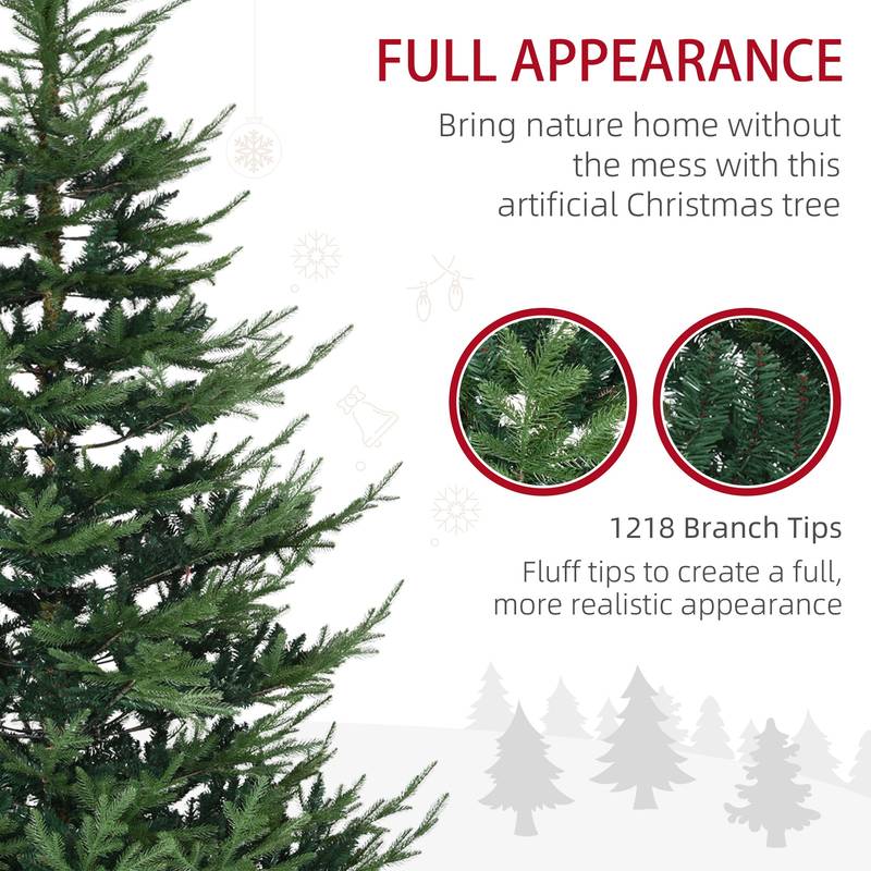 Evergreen Elegance: Realistic Hinged Christmas Tree