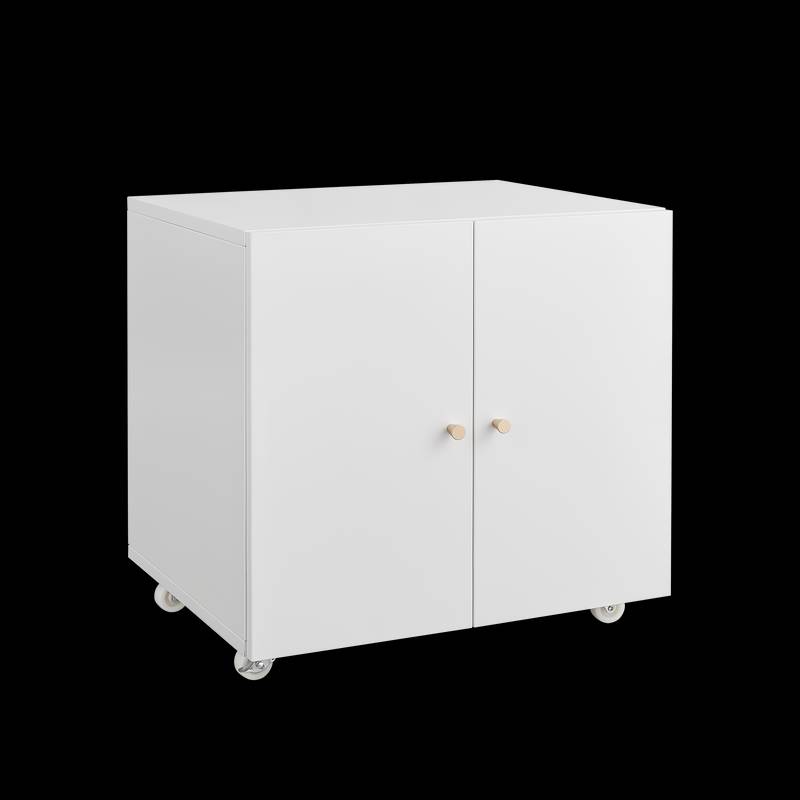 Rolling Printer Storage Cart with Open Shelves