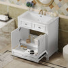 Charming Retro Bathroom Vanity with Soft Close Doors