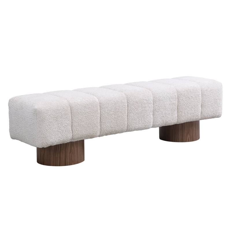Cozy Faux Fur Dining Bench
