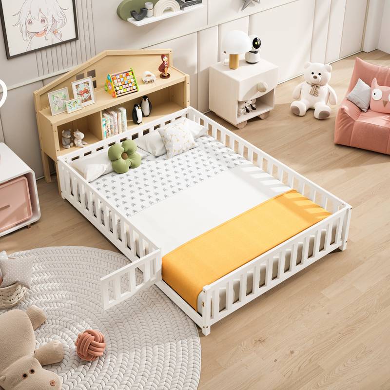 Montessori Headboard Storage Hub
