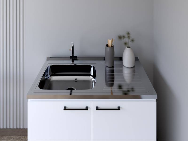 Burwood White Utility Sink Cabinet