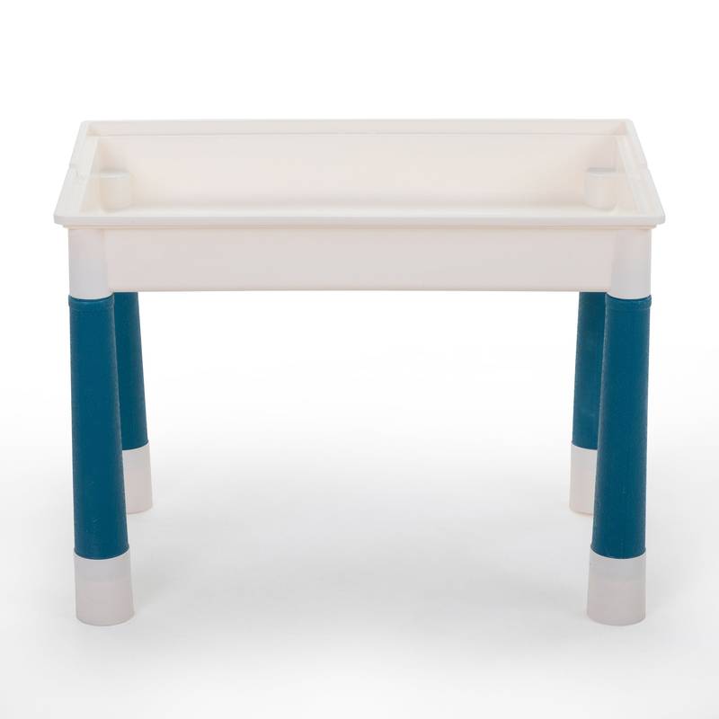 Versatile DIY Block Table - Gray & Yellow