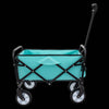 Blue Folding Utility Wagon - Your Go-To Cart for Beach Trips, Shopping, and More!