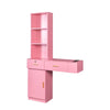 Chic Pink Hair Station with Stylish Storage