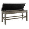 Grayson Dark Gray Storage Bench