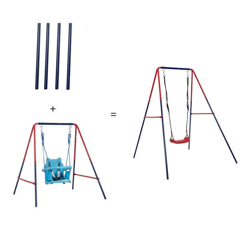 Fun & Safe 2-in-1 Outdoor Baby Swing