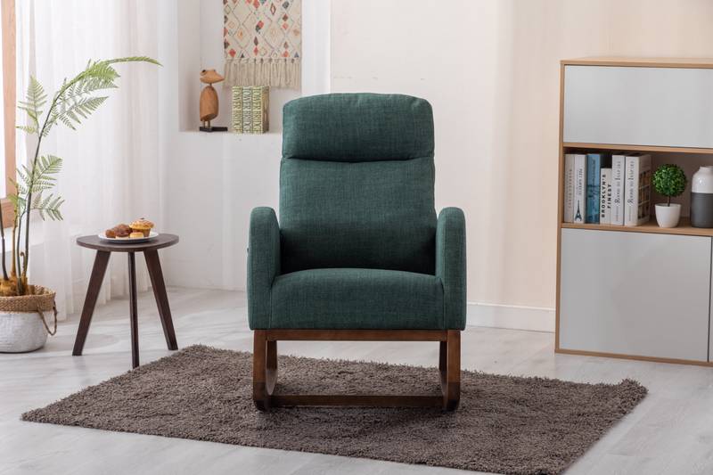 Stylish Emerald Rocking Glider Chair