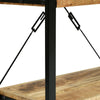 Rustic Iron & Wood Shelf Stand